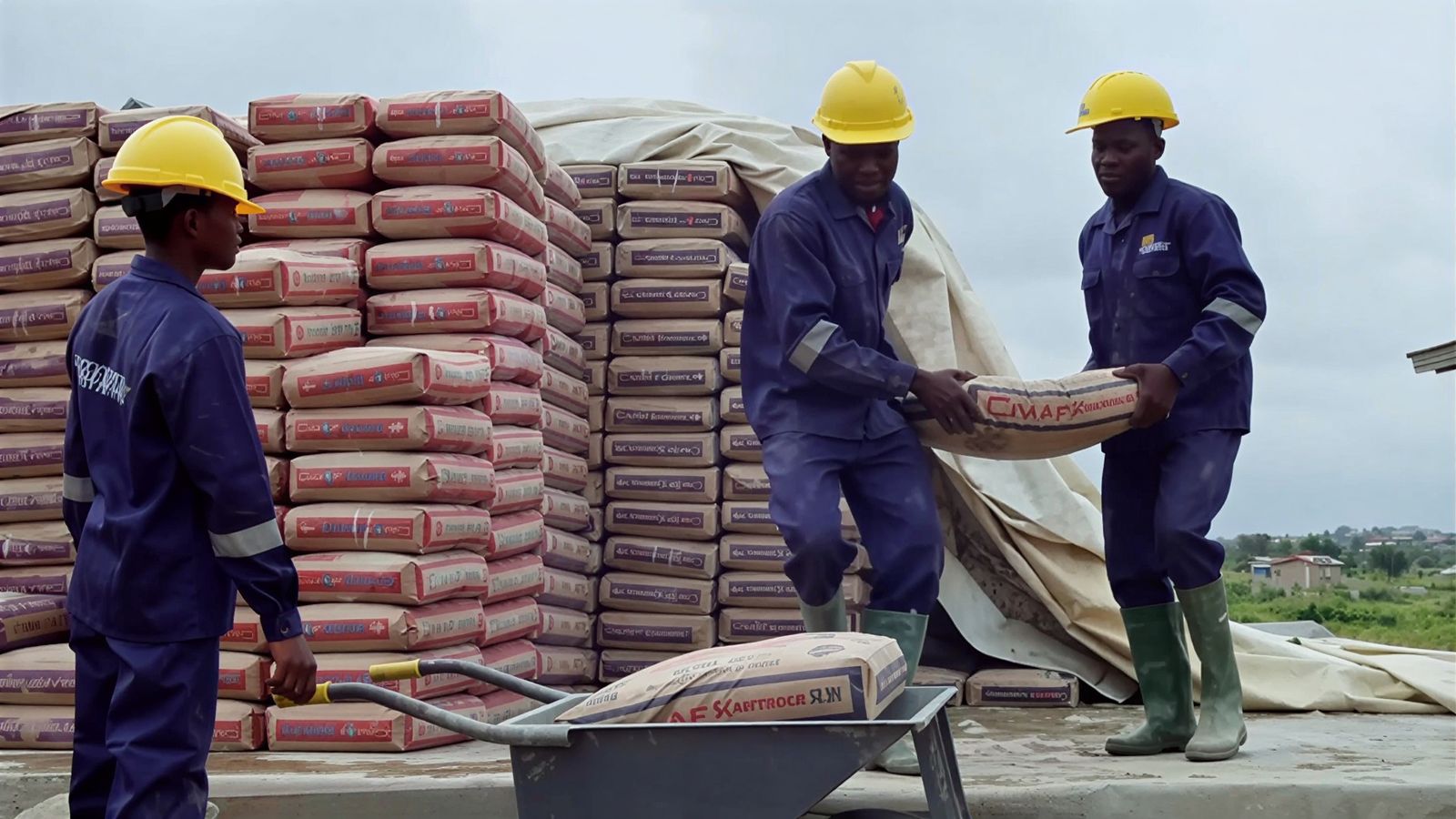 Bags of cement